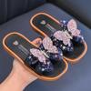 Lively Butterfly Kids' Non-slip Summer Slippers - Soft Sole, Cute One-Strap Design for Indoor/Outdoor Use