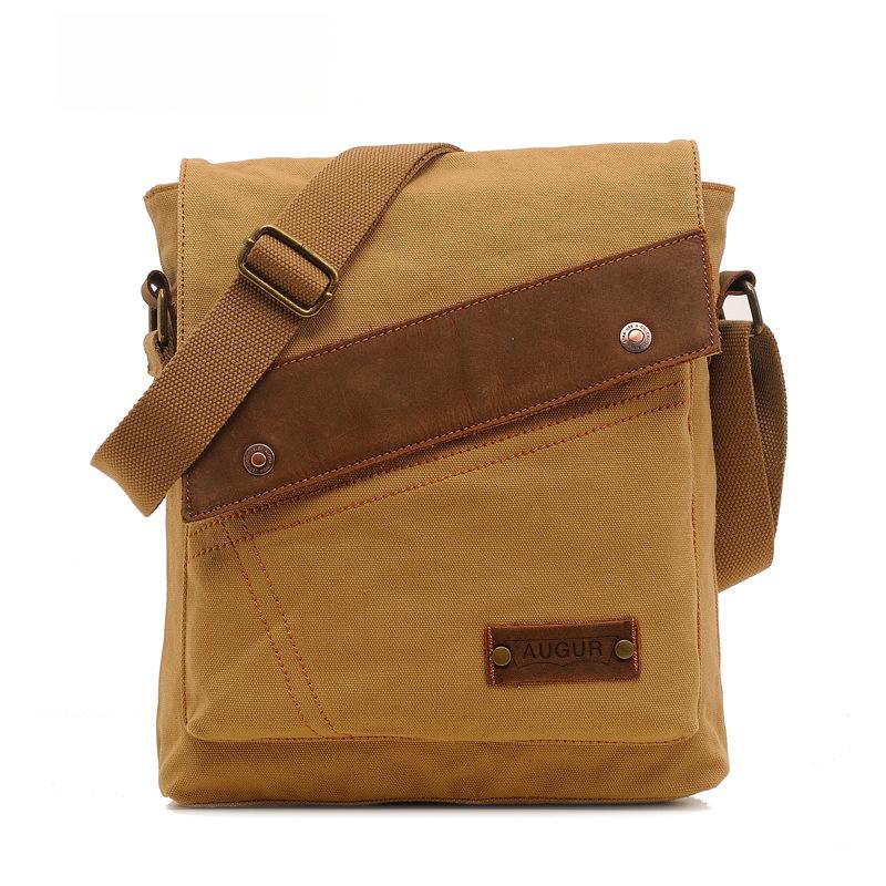 Canvas Bag Vintage Messenger Bag Brand Business Casual Travel Satchel Single Shoulder Bag Unisex Crossbody Bag Male
