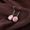 Original Handmade Creative Earrings Chinese Style Ceramic Earrings Blue And White Porcelain Ear Hooks Ethnic Style Earrings E63