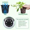 40 Packs Black Plastic Orchid Pot 4 Inches Indoor Planter Seed Starting Pot Flower Plant