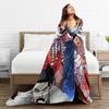 Omni-Man And Thragg Galaxy Blanket invincible Travel Office Flannel Throw Blanket For Living Room Soft Warm Quality Bedspread
