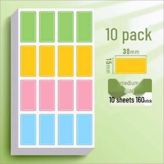 Waterproof Handwritten Name & Memo Stickers - Colorful, Easy-Dry, Self-Adhesive, Perfect for Labels & Food Date Marking.