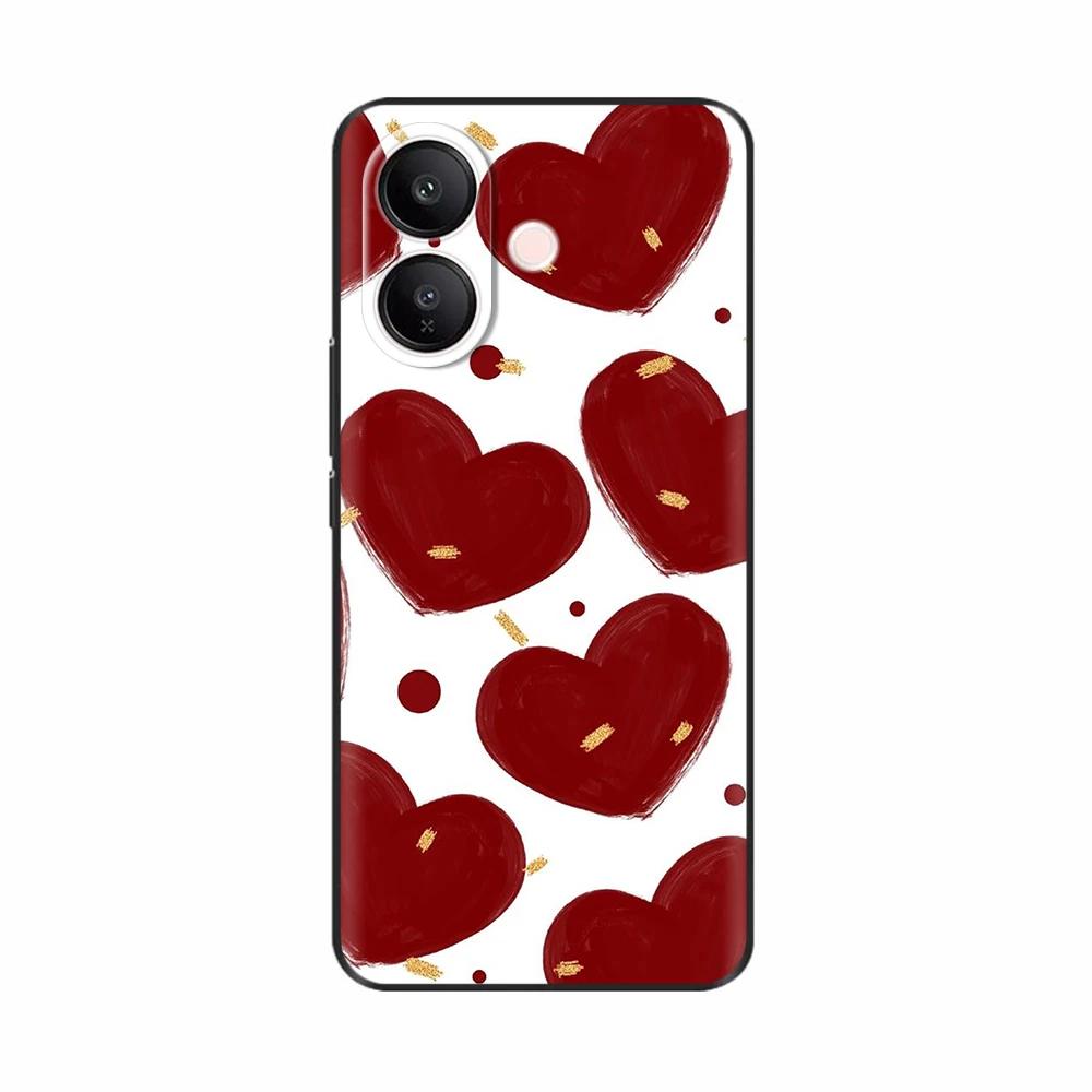 For Vivo V60 Lite Case Fashion Flowers Soft High Quality Housing For Vivo V60 V50 Lite 4G 5G Soft Silicone Phone TPU Back Cover
