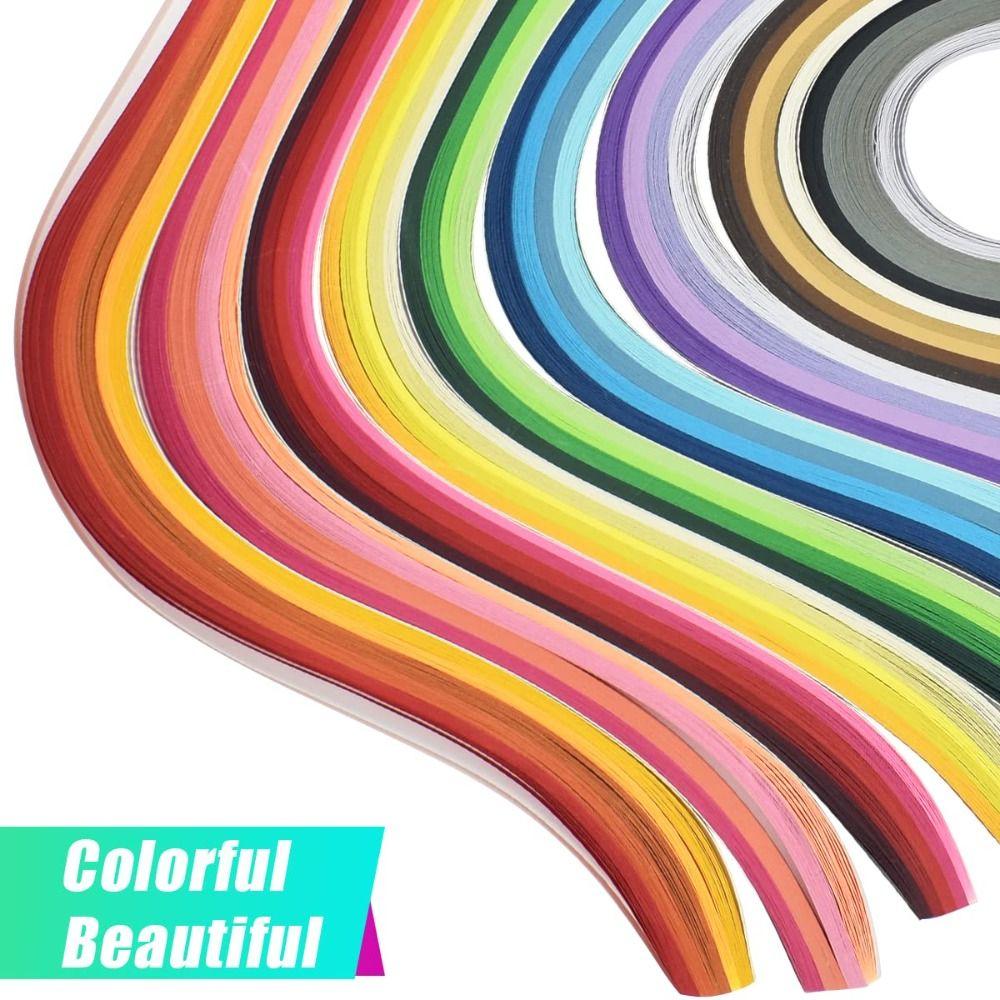 900Pcs Multi-Color Paper Quilling Set 9 Colors Strips per Pack Paper  Gift Bags