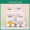 Plush Bunny Keychain With Overalls And Sunglasses For Kids And Collectors