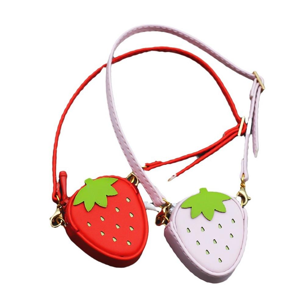 Doll Bag for Labubu Macaron Blythes and 17cm Plush Doll & 1/6 BJD PU Crossbody Bag