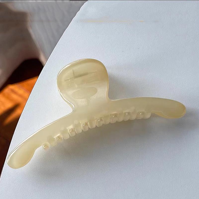 

Корейская заколка для волос с авокадо-чаем: Минималистичный прозрачный зажим в виде акулы для шикарного образа