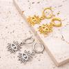 316L Stainless Steel Eye Pendant Earrings For Women Drop Hoop Earrings Vintage Metal Small Ears Piercing Charm Jewelry Gifts