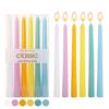10-inch Dopamine Color Taper Candle for Romantic Weddings and Home Decor