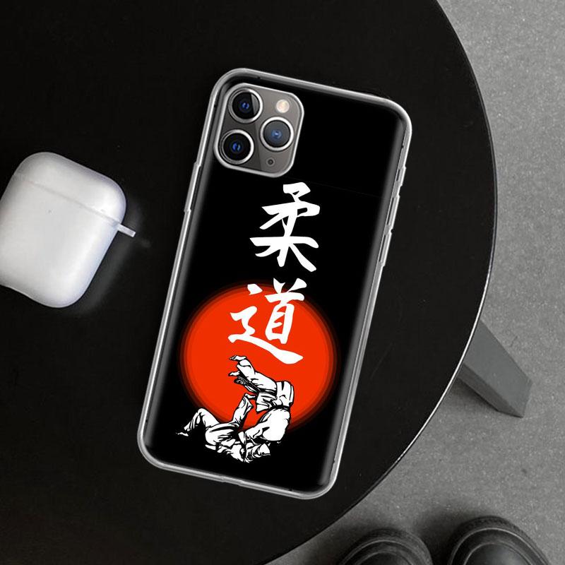 Judo jiu jitsu BJJ Brazilian Phone Case Cover for iPhone 18 11 12 13 Mini 14 15 Plus 16 Pro Max 17 Air 7 8 + SE Art Customized Fund