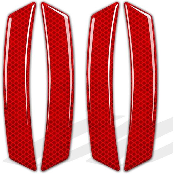 2PCS Car Reflective Trim Side Marker Stickers,Automotive Exterior Accessories Reflector Guard for Car SUV Pickup Truck Wheel Well Arch or Side Bumper