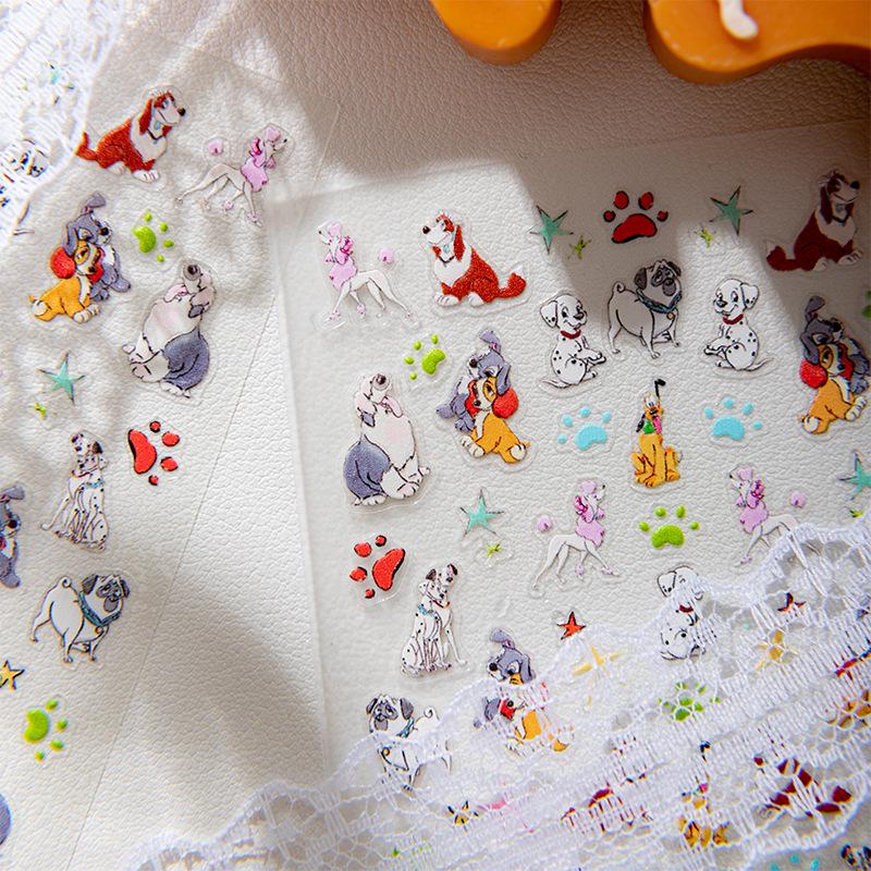 Winnie Puuh 6D Geprägte Nageltattoos - Edition Junge mit drei Augen, Inspiriert von Disneyland, Niedliches Design aus Hongkong.