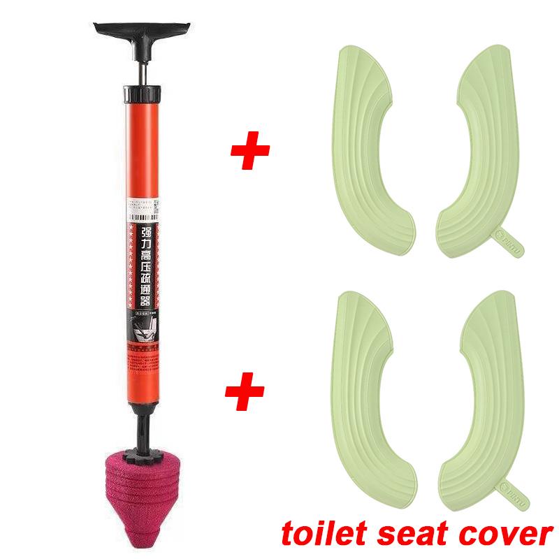 New Toilet Plunger High Pressure Pump Drain Unblocker Suction Cups Anti Clogging Drain Cleaner Pipe Plunger for Bathroom Kitchen