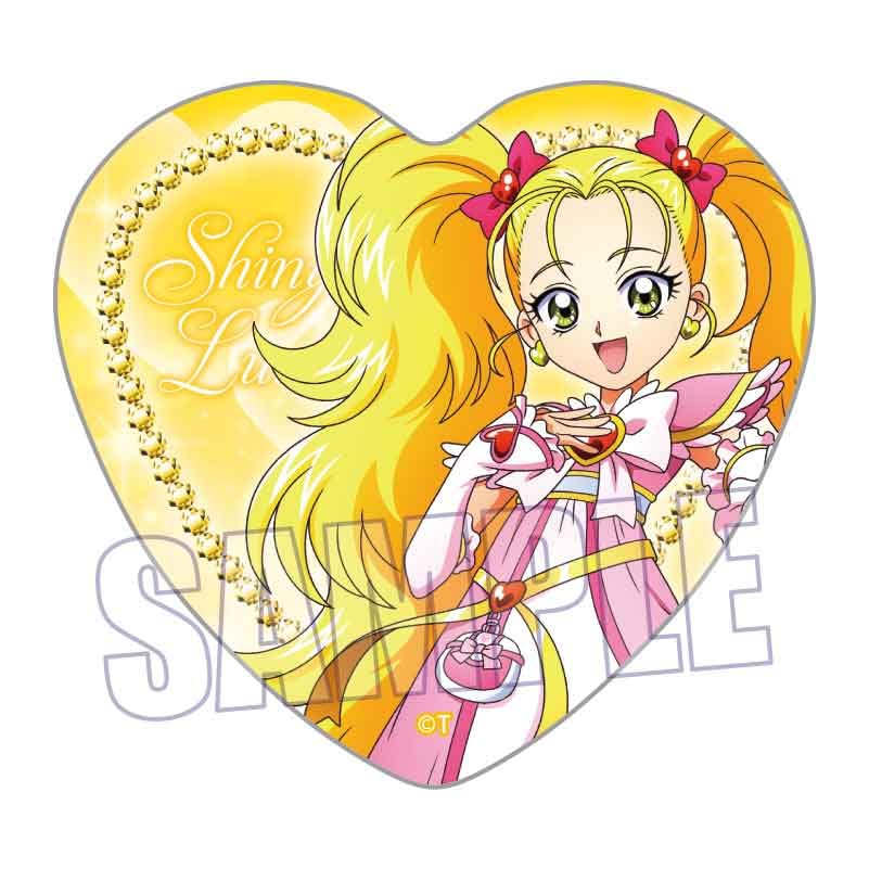 Bell House Futari wa Pretty Cure Max Heart Trading Heart Can Badge Action 1 Box W57 x Tin Ver. Approx. H52.5mm
