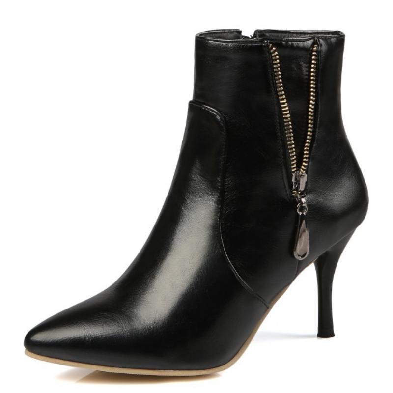 Sexy Ankle Boots Women Pumps Shoes for Autumn Pointed Toe 8cm Thin High Heels Women's Boots Custom Botas De Mujer WSH4137