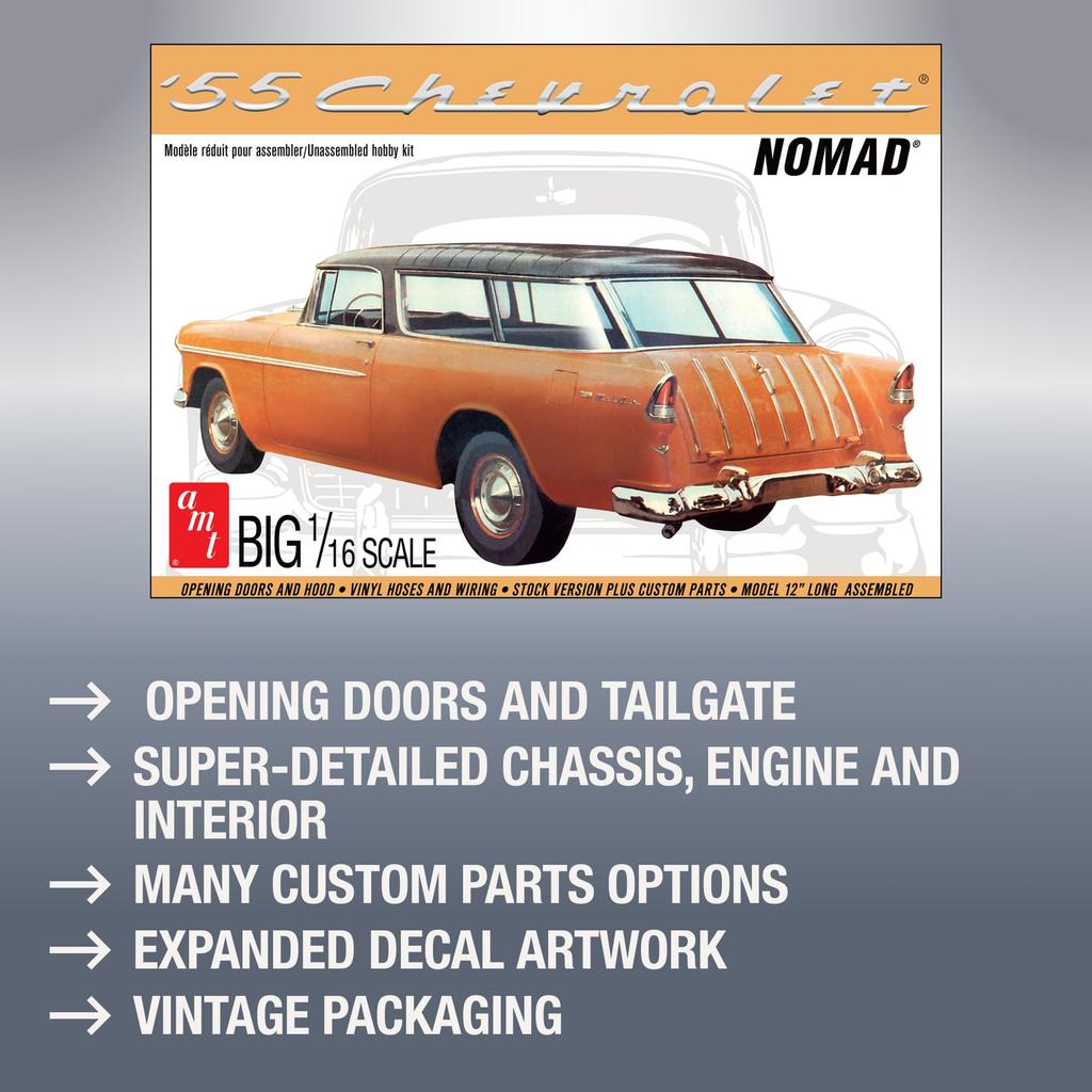 PLATZ AMT1005 Scale 1955 Chevy Nomad Wagon 1/16