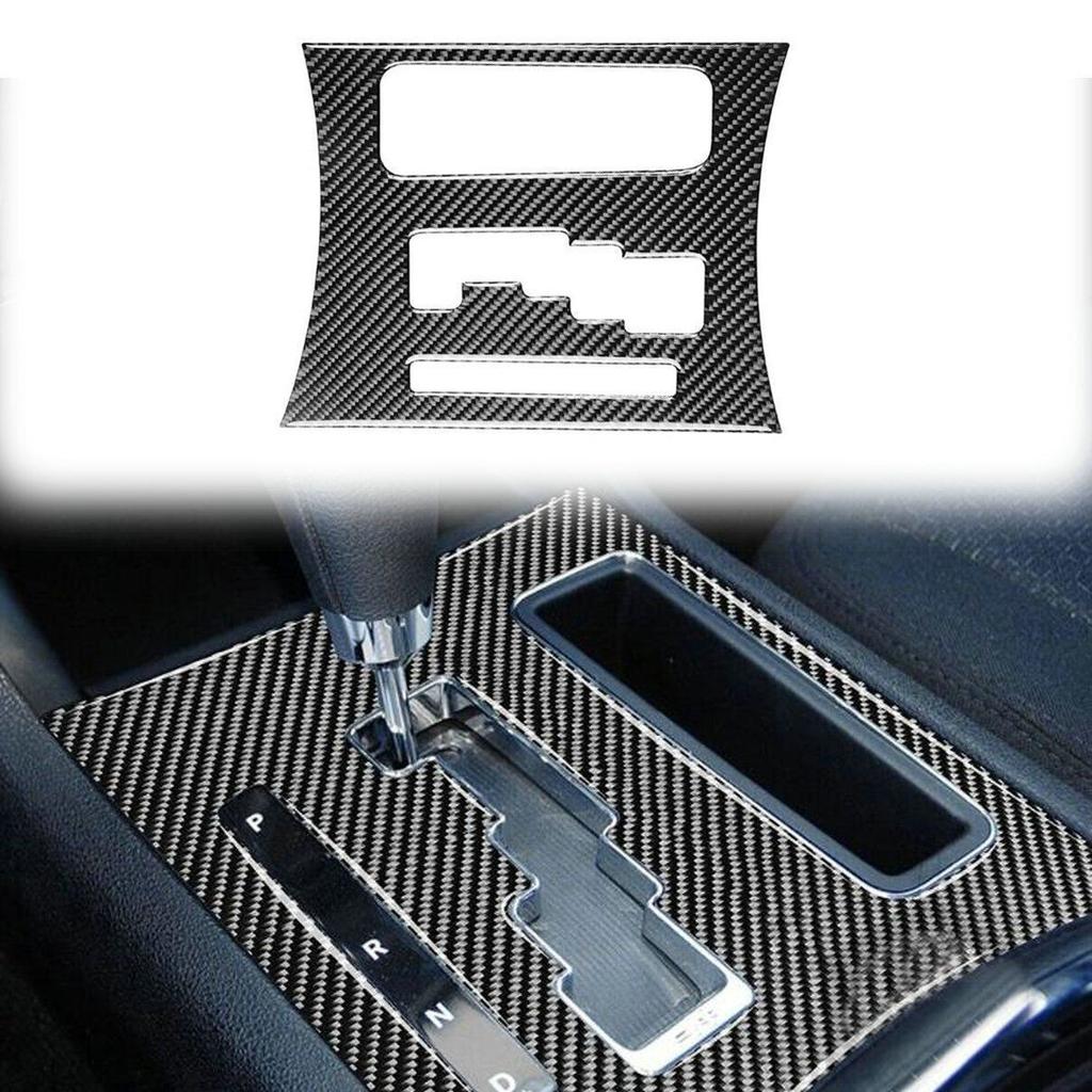 Carbon Fiber Gear Shift Pannel Cover Trim Fit For 2011-2014 Dodge Charger