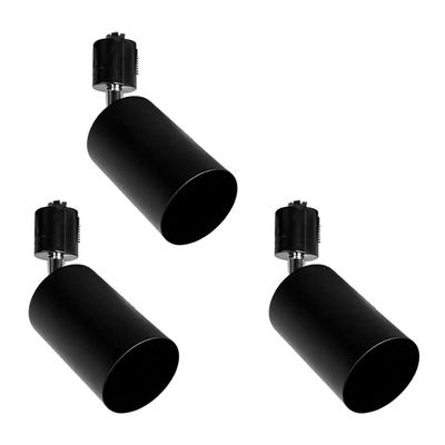 Set med 3 Vita Spotlights för Skensystem, Belysningsarmaturer för Ljusskenor, Skenspotlights, Skensystemslampor, Endast Armaturer, Glödlampor Ingår Ej (E26