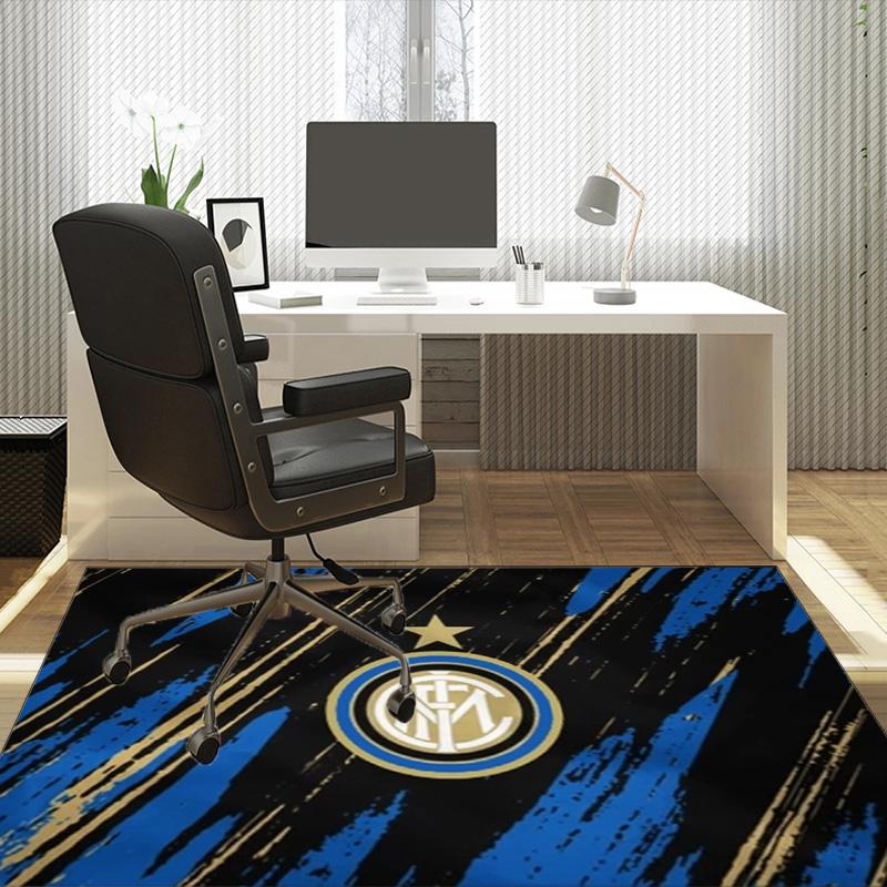Inter Milan Crest Carpet, Chair Rug,Rug for Office Bedroom living rooms, Doormat decor Fan Gift Christmas Gift