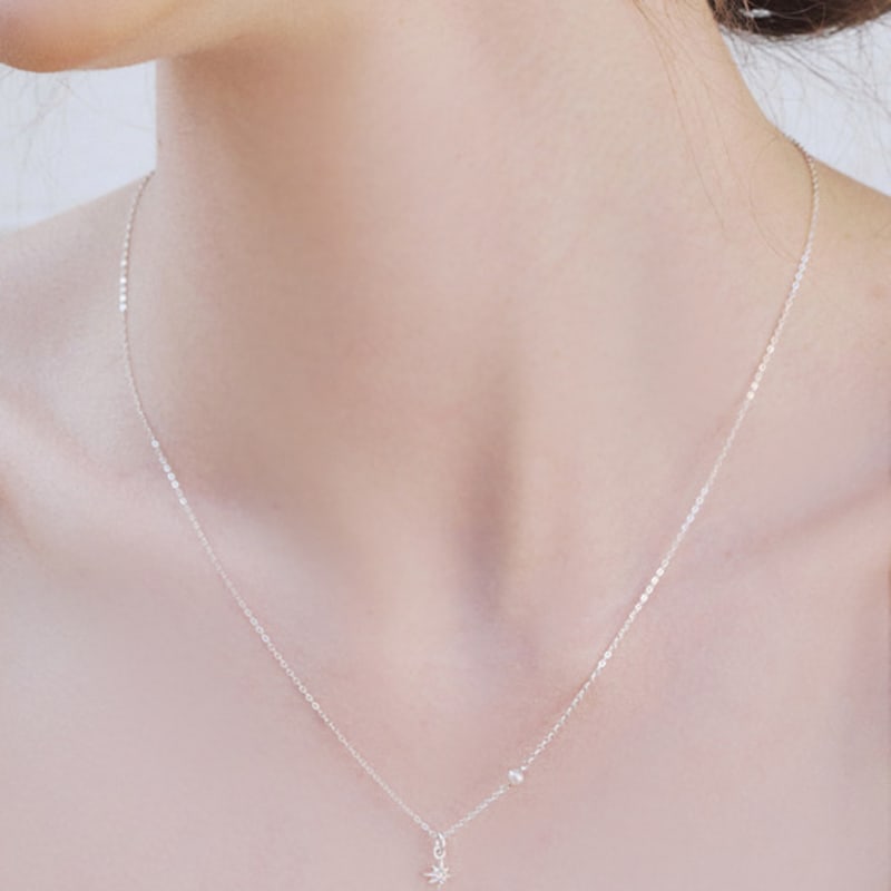 engbrox Dazzle Star Pearl Necklace