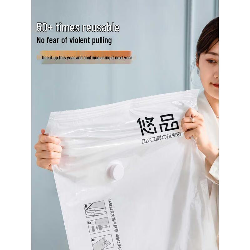 Mi Ling Vacuum Compression Storage Bags with Electric Pump (8-Pack)