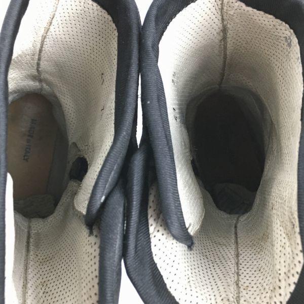 DAINESE Leder Motorradstiefel Größe 41 (Ca.. 25.526.0cm) Schwarzer Seitenreißverschluss Schienbein-/Knöchelschützer Fahrrad(GEBRAUCHT)