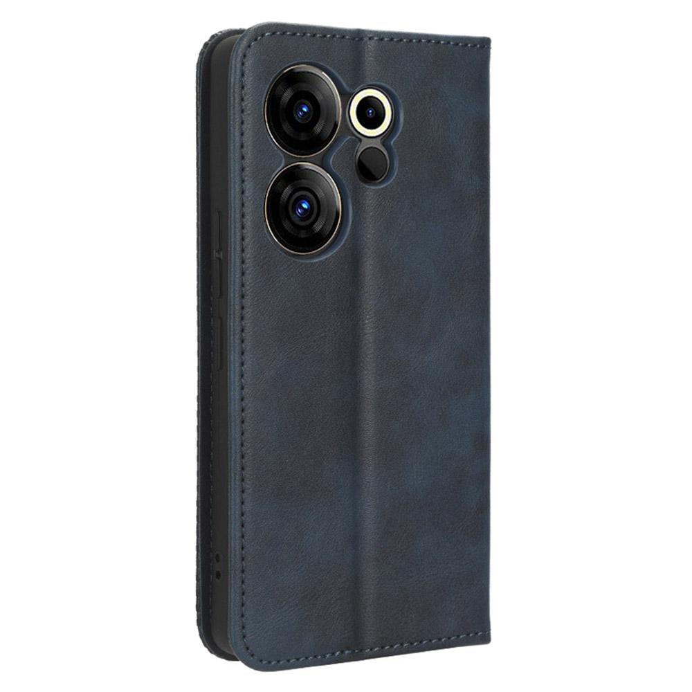 For TECNO Camon 20 Premier 5G CK9n Anti-Scratch Cover Retro Stand PU Leather Phone Wallet Case