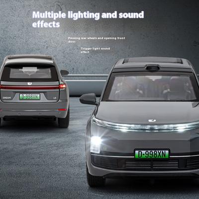 1:32 FÜHRENDES IDEAL L9 New Energy Flaggschiff SUV Metalllegierung Automodell Sound & Licht Desktop-Sammlung Hobby-Dekoration Geschenke Jungen