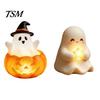 Spooky Halloween Table Decor Cute Light Up Ghost Decoration, Small Statue Night Light, Gifts for Lovers Resin Decoration Indoor, Kitchen Tiered
