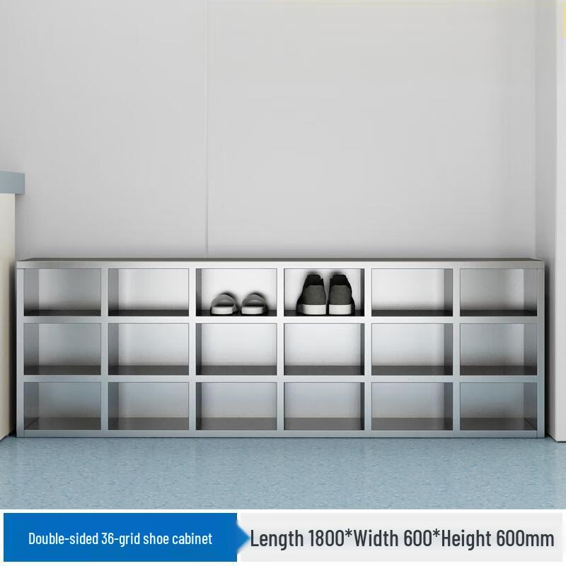 WEZHO Stainless Steel Employee Shoe Bench