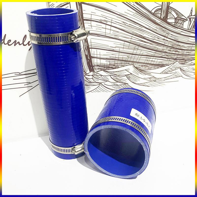 ID50-60mm Intercooler Tube Pipe Coolant Hose Straight Silicone Length10-58cm High Temperature High Pressure Turbo Send 2 Clamps