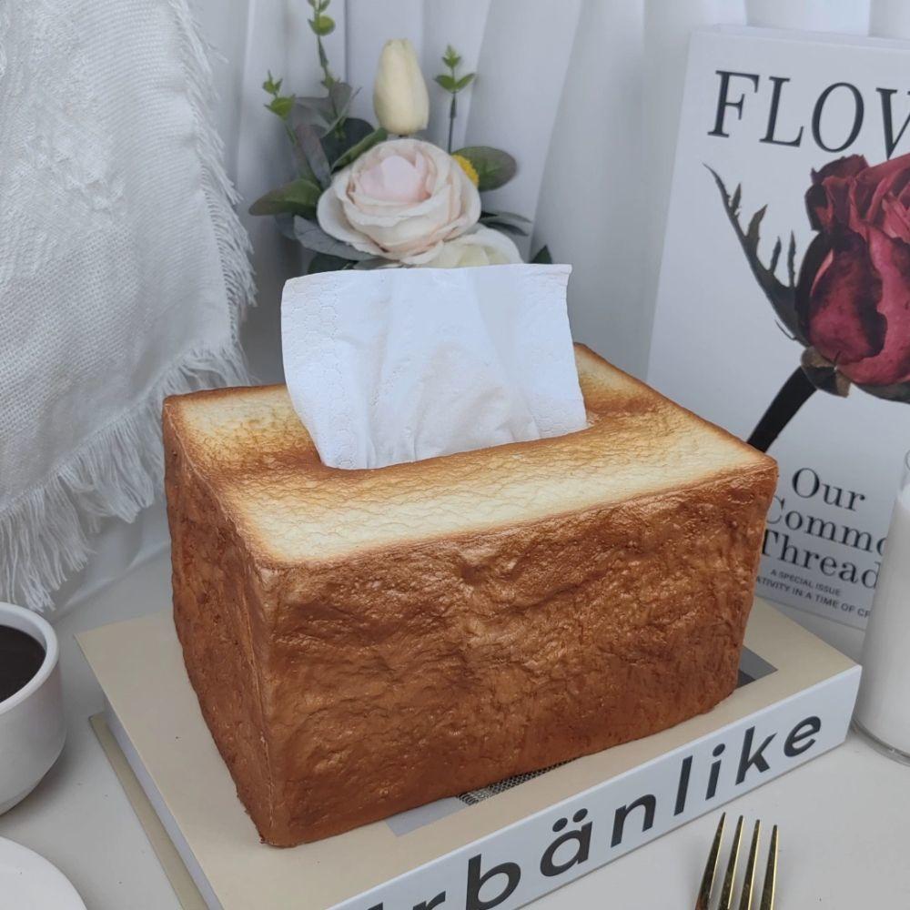 Simulation Toast Tissue Box High Value Personality Internet Celebrity Carton Living Room Restaurant Creative Daily Necessities