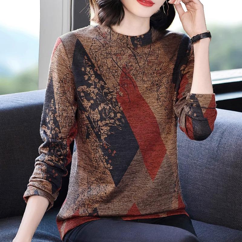 Women's Fleece-Lined Half-High Collar Long-Sleeve Top for Autumn/Winter 2026