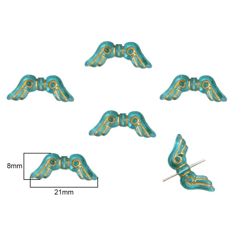 Baroque Gilded Oval Olive Flat Beads for DIY Jewelry & Earrings