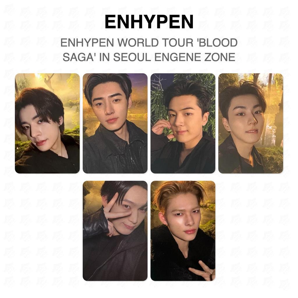 ENHYPEN TOUR MONDIALE 'SAGA DI SANGUE' A SEOUL ZONA ENGENE Fotocard Ufficiale
