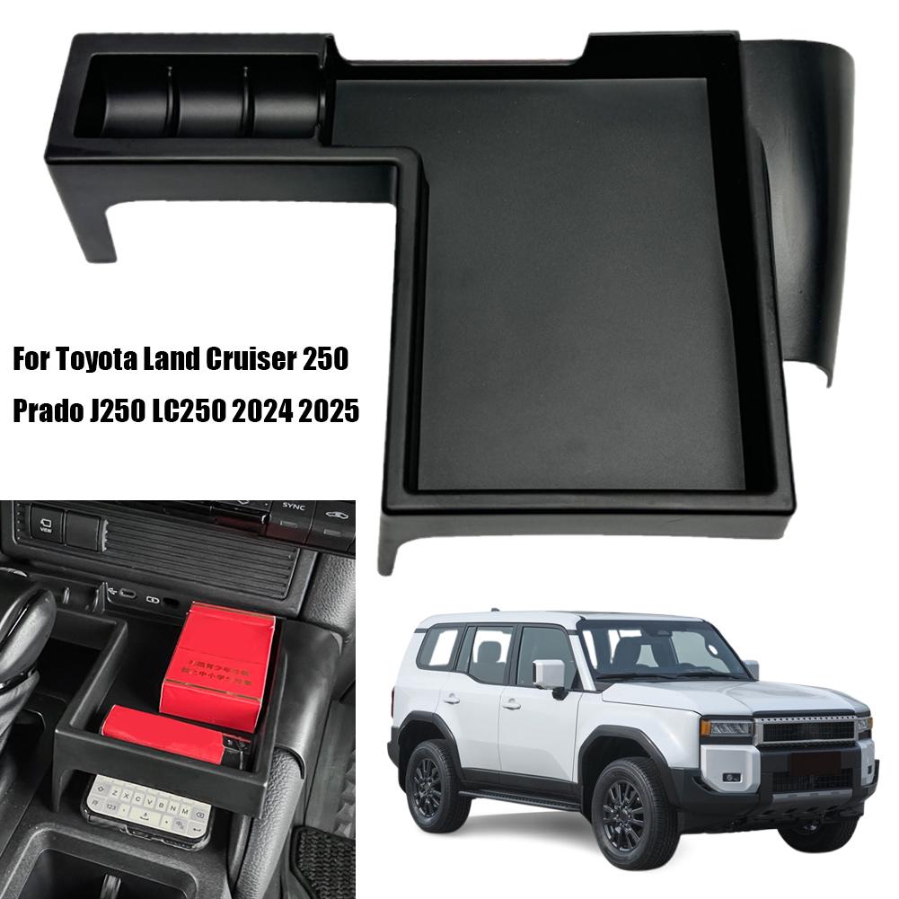 Center Console Organizer Tray for Toyota Prado LC250 Upper Layer Storage Box Dashboard Insert for Small Items & Phone Holder