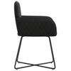 Dining Chairs 2 Pcs Velvet Black 59 X 56.5 X 86 Cm