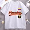 Veneka Venezuela T-shirt Unisex Donna Pride Girocollo T-shirt Bandiera del Venezuela 58 Stile Baseball Retrò Pullover T-shirt Streetwear Top