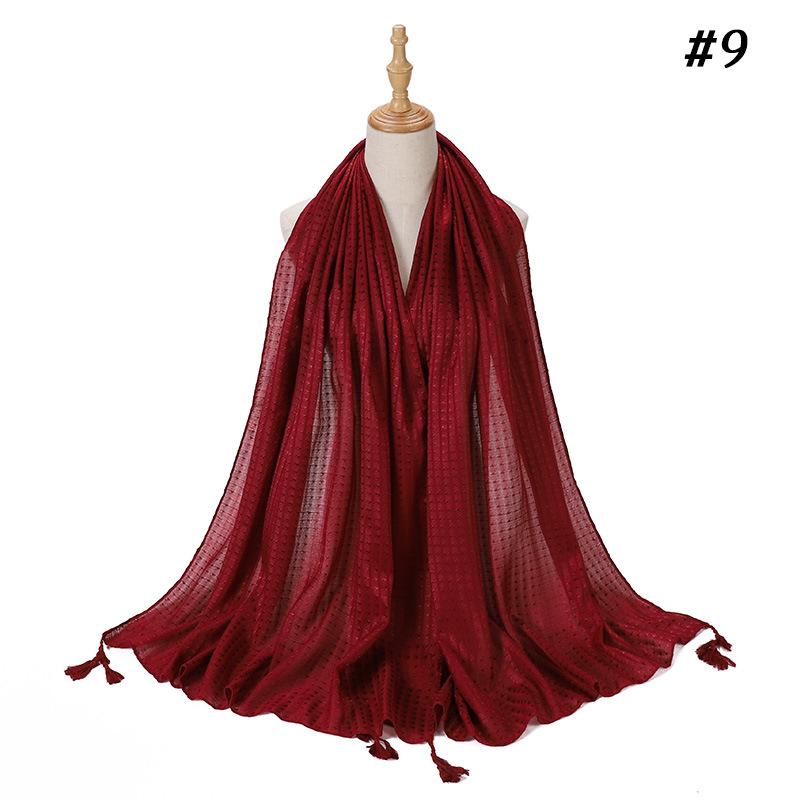 New Summer Women Silk Scarf Solid Shawl Hijab Femme Musulman Mujer Bandana Scarve Sarong Beach Wrap Pareo Bufanda Stoles Foulard