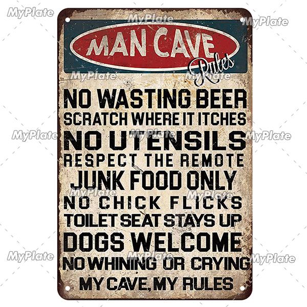 My Garage Metal Sign Vintage Mechanic Tin Sign Man Cave Decoration Wall Decor For Bar Plaque Home Decor Tool Poster