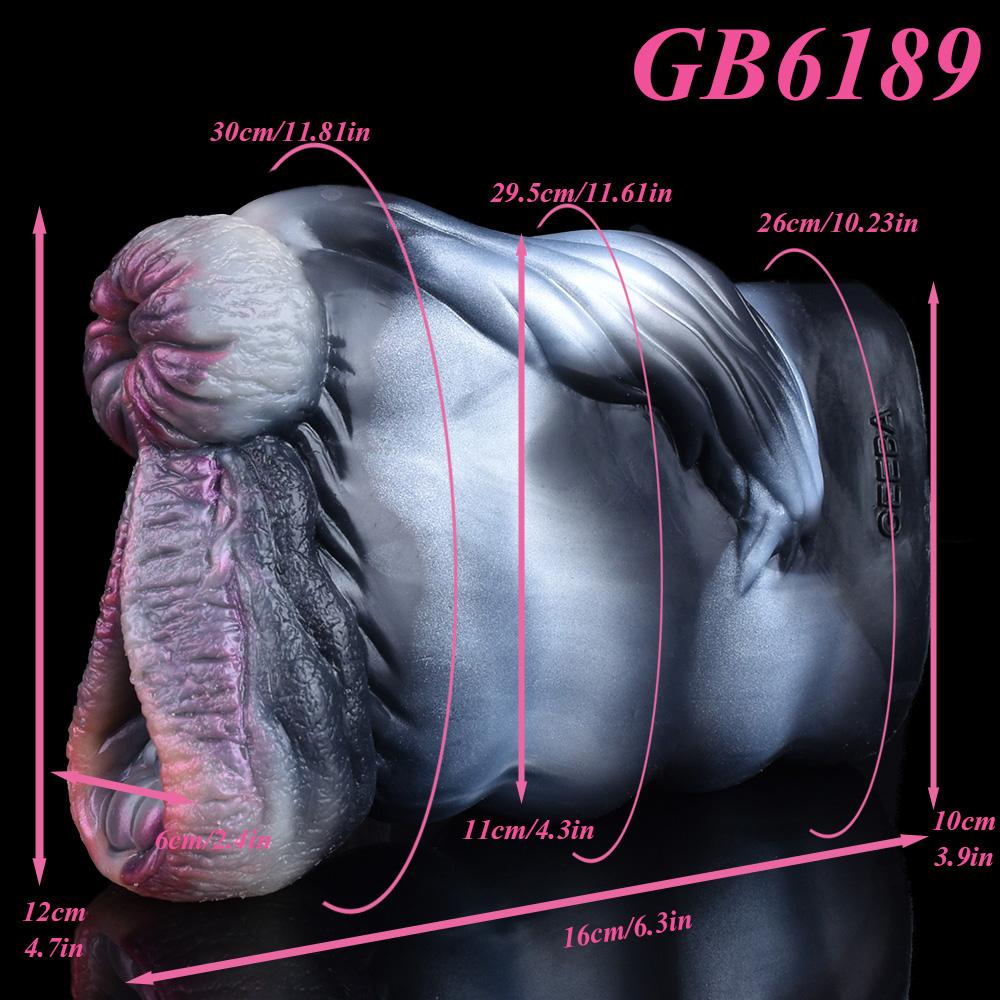 Dual Channel Animal Horse Masturbation Cup Soft Silicone Male Masturbator Realistic Vagina Prostate Massage Adult Sex Toy