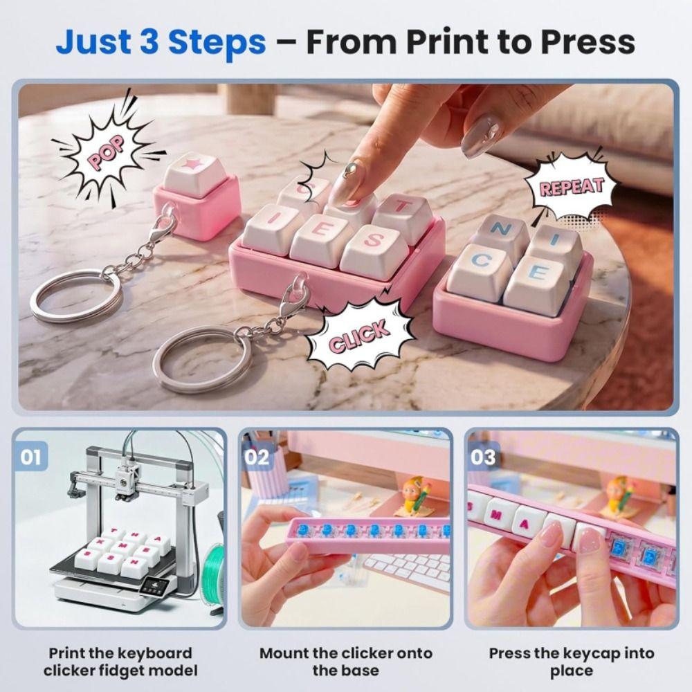 30/50PCS Dustproof Blue Switch Mechanical Switch Set  for Keyboard Modification and Fidget DIY