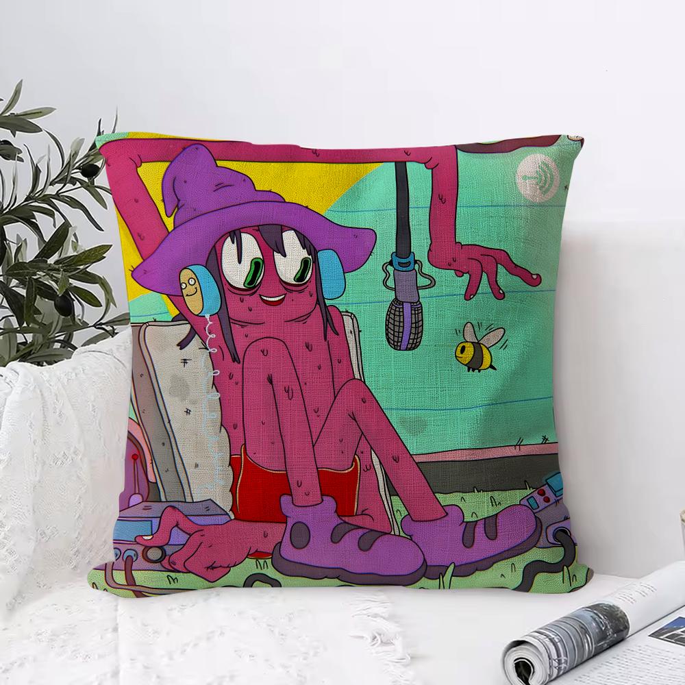 Cartoon The Mmidnight Ggospel Cushion Cover Organic Linen Square Pillow Case Durable Nonallergenic And Kind To Skin
