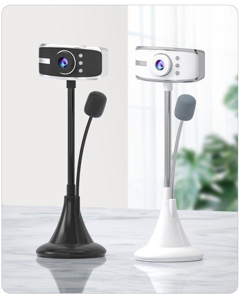 Webcam USB ad Alta Definizione con Microfono per Lezioni Online e Live Streaming, Installazione Senza Driver