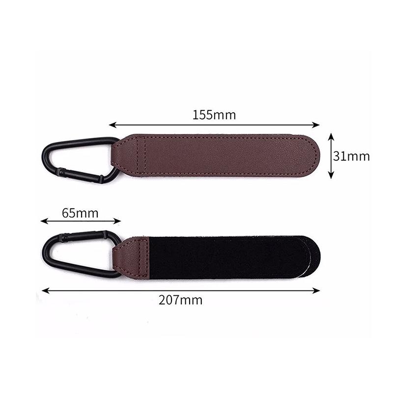 Torba dla dziecka ze skóry PU hak do wózka dziecięcego obrót o 360 stopni obrotowy organizer do wózka hak do wózka akcesoria do wózka dziecinnego