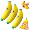 Banana Simulada Mais Vendida Brinquedo Squishy de Subida Lenta Novidade Sensorial Descompressão Brinquedo Fidget Para Alívio da Ansiedade Estresse Aperte