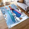Runner Rug Elsa Anna Olaf Kristoff and Sven in Snowy Forest Frozen Group Disney Cartoon Home Decor Living Room Bedroom Gift