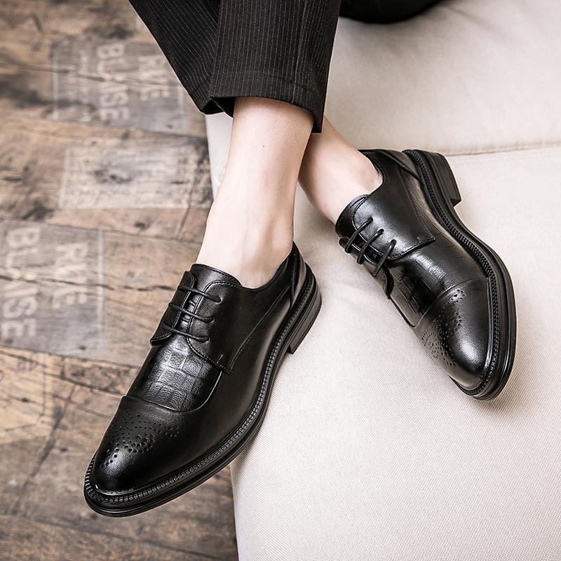 Pantofi Bărbați Modă de Lux Pantofi Stil Britanic brogue rochie de afaceri Exterior Confortabili Rochie de Afaceri Pantofi Bărbați încălțăminte bărbătească