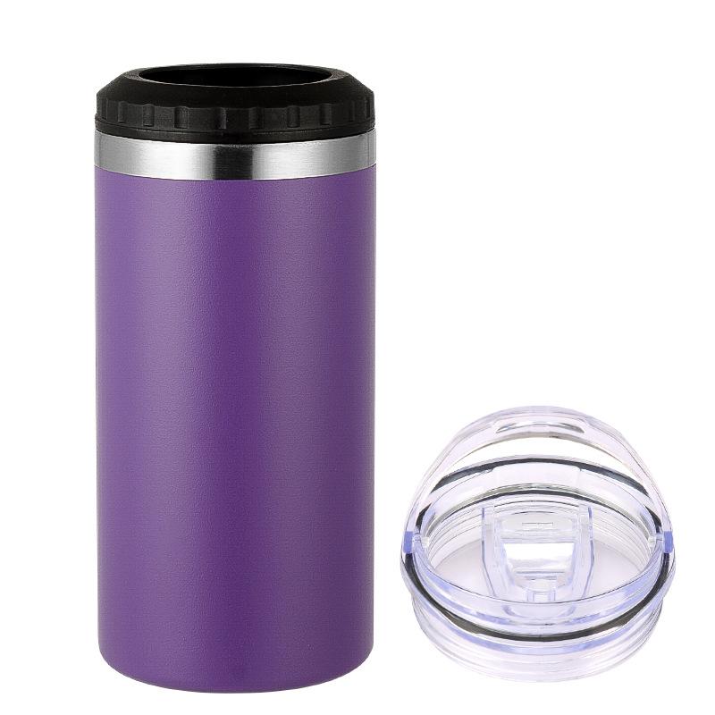 16Oz Cold Insulation Tank 304 Stainless Steel Double Cover Vacuum Spraying Car Cup, Portable Outdoor Beer Cup