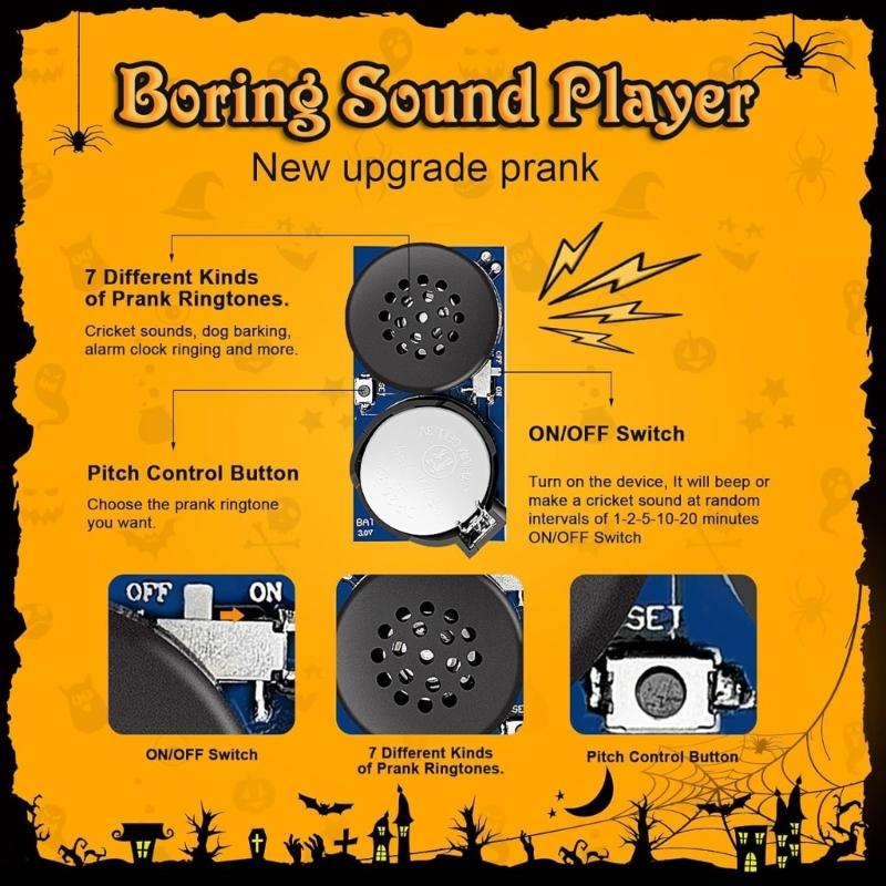 Annoy Prank Sound Maker Cricket Chirp Beep Noise Maker Invisible Sound Gadge Practical Joke Prank Toy for Office Home